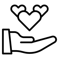 Compassion Line Icon