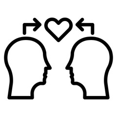 Empathy Line Icon