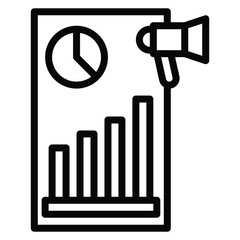Brand Equity Line Icon