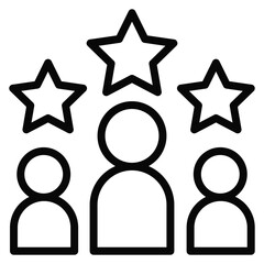 Market Leadership Line Icon