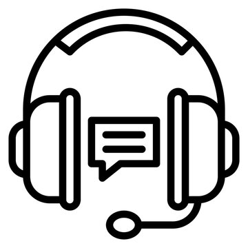 recommend clip art: Support Line Icon