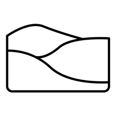 Sand Ripples Line Icon