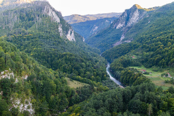Fototapeta premium View from Mount Lovcen to the bay.