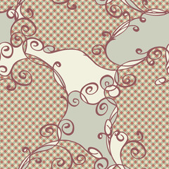Baroque Swirls Seamless Pattern