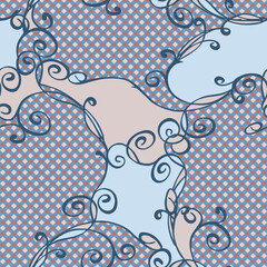 Baroque Swirls Seamless Pattern - 682284077