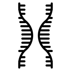 Viral RNA Strand Line Icon - obrazy, fototapety, plakaty