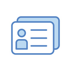 Account icon isolate white background vector stock illustration.