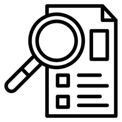 Research Line Icon