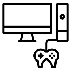 Game Night Line Icon
