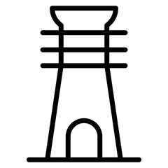 Djed Column Line Icon