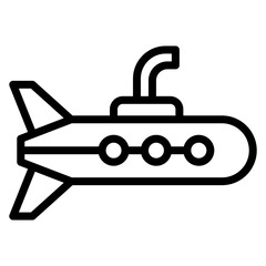 Submarine Line Icon