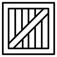 Crate Line Icon