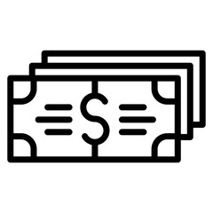 Cash Line Icon