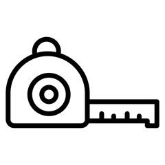 Measuring Tape Line Icon