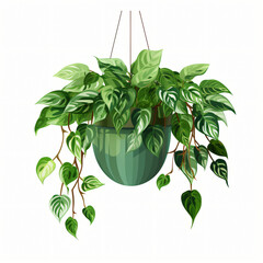 Hanging House Plant Clipart isolated on white background