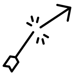 Broken Arrow Line Icon