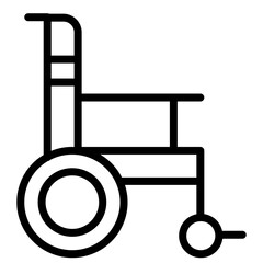 Wheel Chair Line Icon