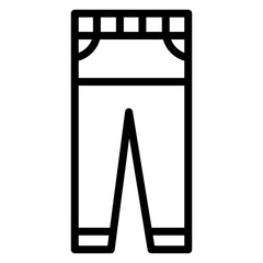 Men Pants Line Icon