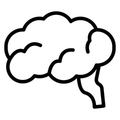 Human Brain Line Icon