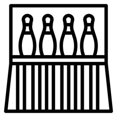Bowling Lane Line Icon