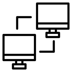 LAN Lounge Line Icon