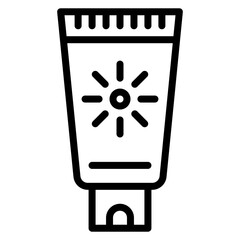 Sun Screen Line Icon