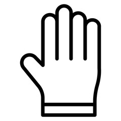 Gloves Line Icon