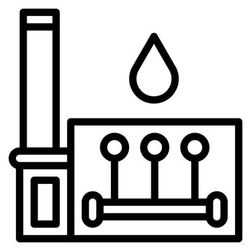 Hydrometallurgy Line Icon