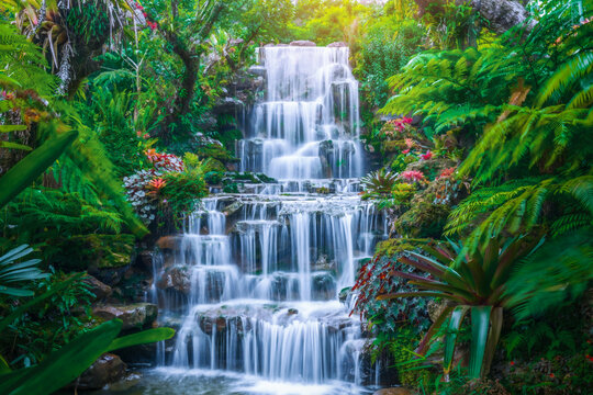 Waterfalls and forests at Tham Pha Daen Temple, Sakon Nakhon Province,Thailand