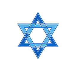 Generative AI image of star of David on a transparent background