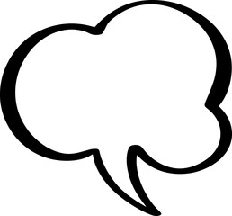 text box doodle hand drawn outline