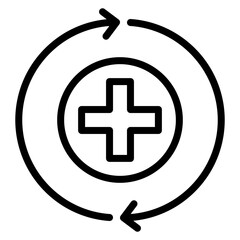 Obraz premium Recovery Line Icon