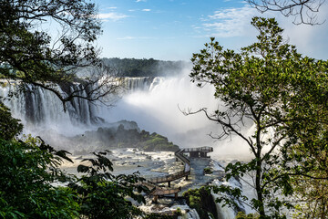 Devil's Throat at Iguazu Falls, one of the world's great natural wonders, on the border of Argentina and Brazil.