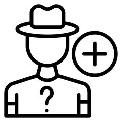 Fake Followers Line Icon