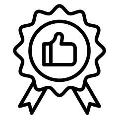 Obraz premium Qualify Line Icon