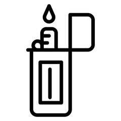 Lighter Line Icon