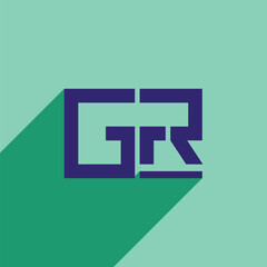 Obraz premium GR CLOTHING LOGO TEMPLATE VECTOR