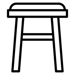 Stool Line Icon