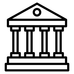 Acropolis Line Icon