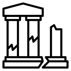 Ruins Line Icon