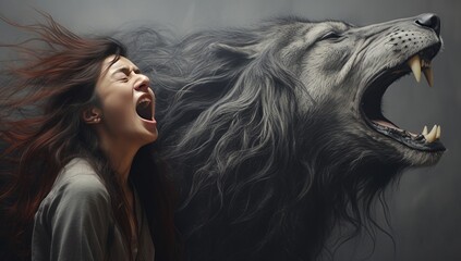 The Enigmatic Woman and the Majestic Wolf, Exploring the Connection Between Humans and Animals