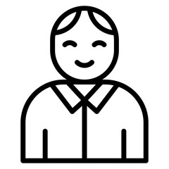 Grandfather Line Icon