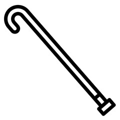 Walking Stick Line Icon