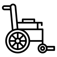 Wheelchair Line Icon