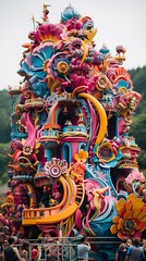 Fototapeta premium A Maha Shivratri temple with a serene atmosphere,Diwali, Maha shivatri, Decoration for Puja