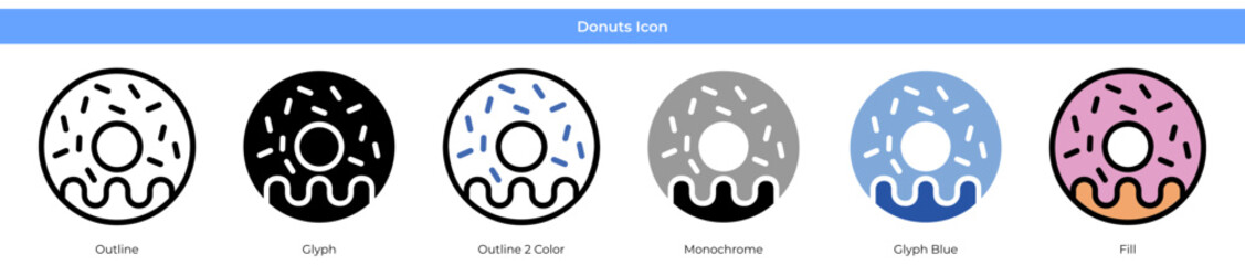 Donuts Icon Set