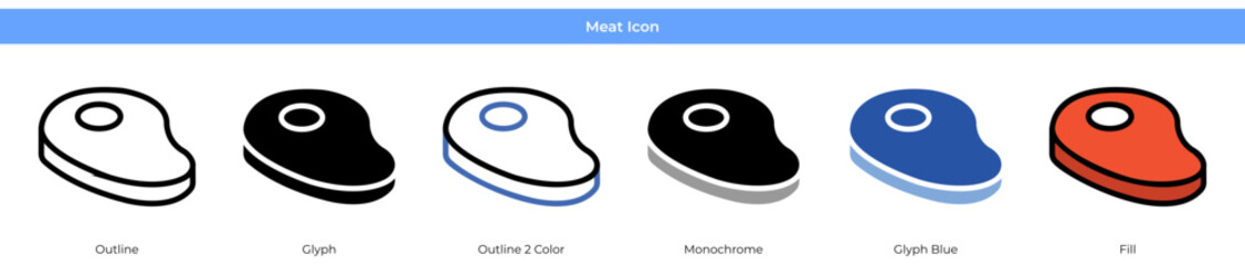 Meat Icon Set