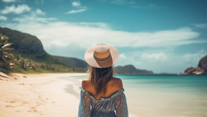 A Serene Stroll Along the Sandy Shoreline