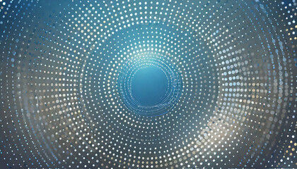 abstract blue background with dots circle