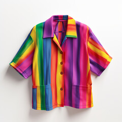 A rendering of the garment lgbt, White background created with Generative Ai
